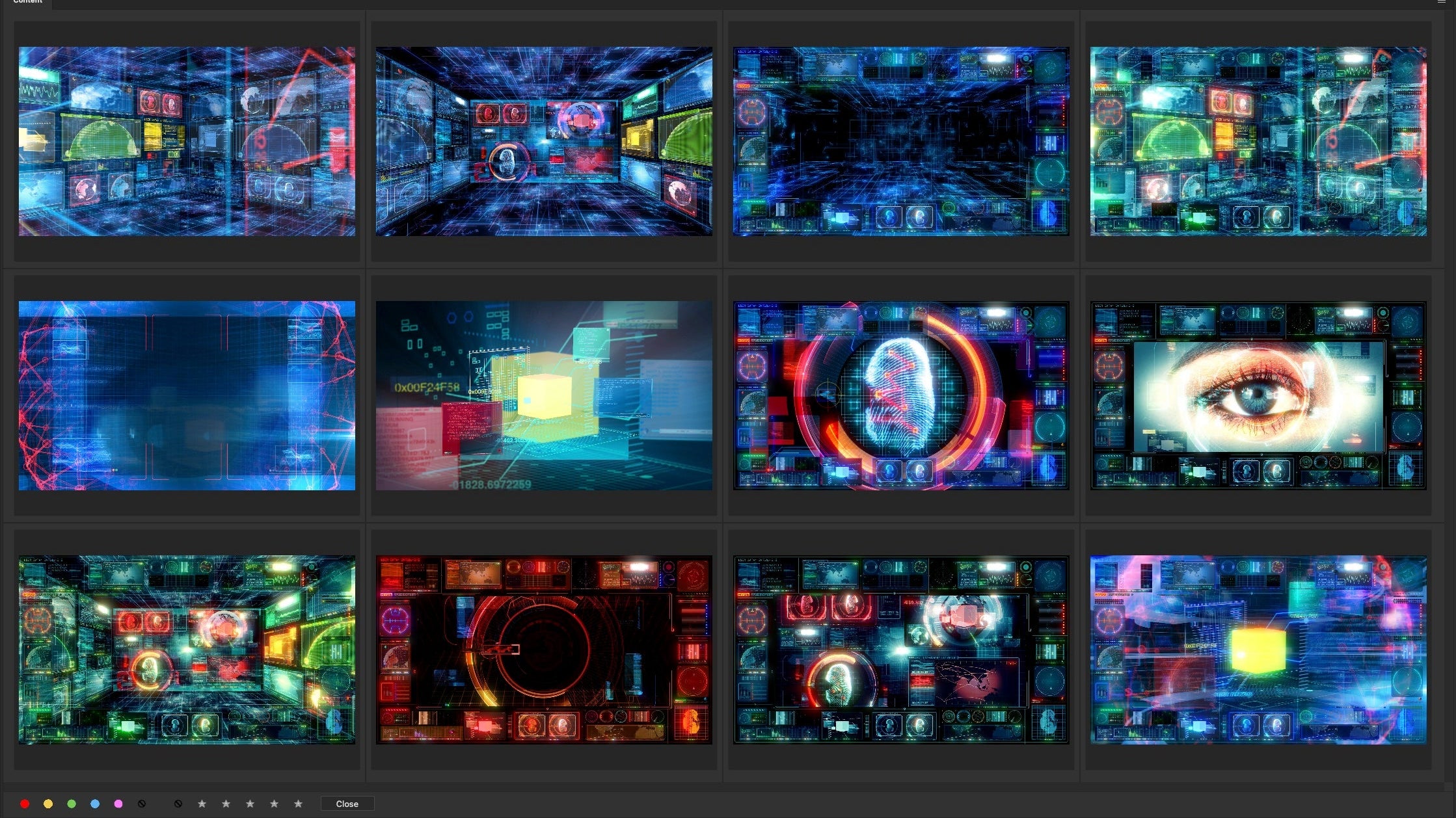 GUI / UX Screens Animations Pack 4K V.1