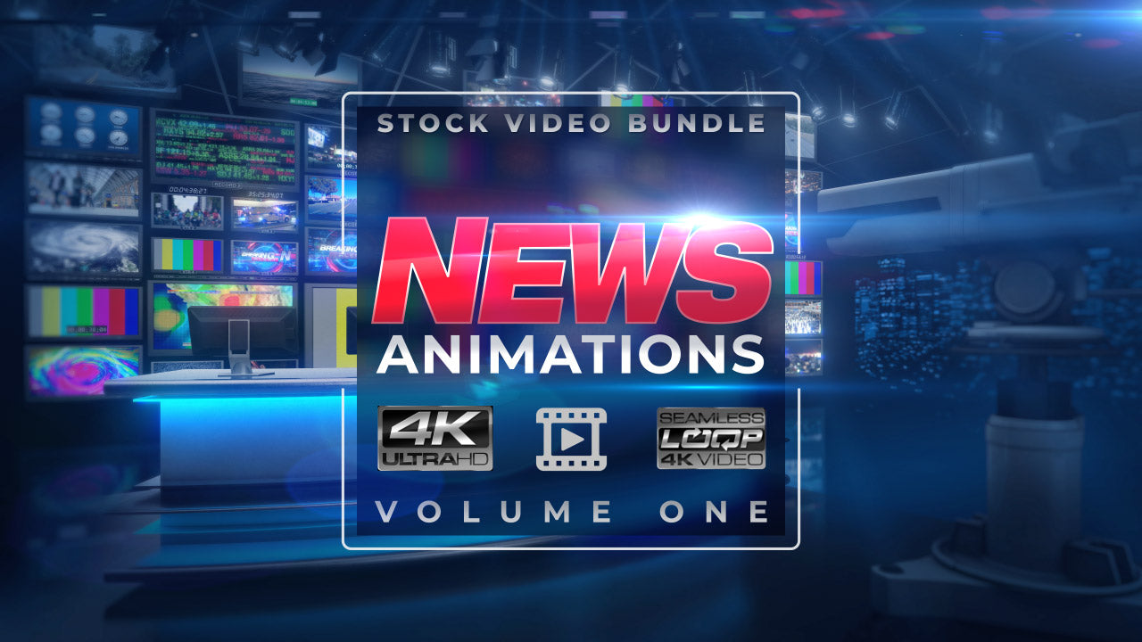 News + TV Title Graphic 4K Animations Pack V.1