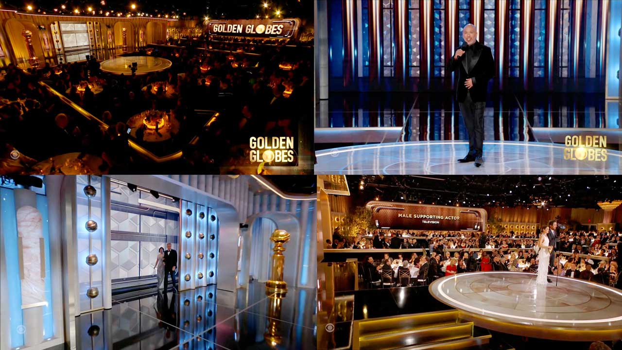 Screens Glamour at the Golden Globe Awards