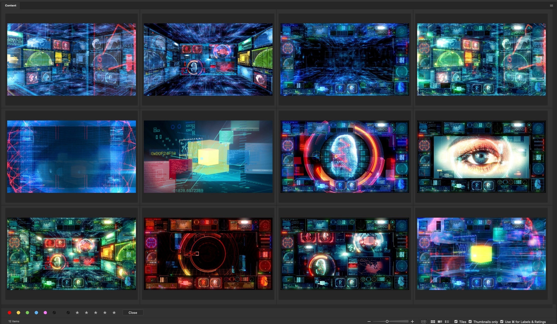 GUI / UX Screens Animations Pack 4K V.1