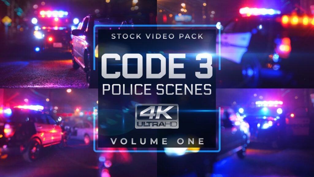 CODE 3 Police Scenes 4K video pack