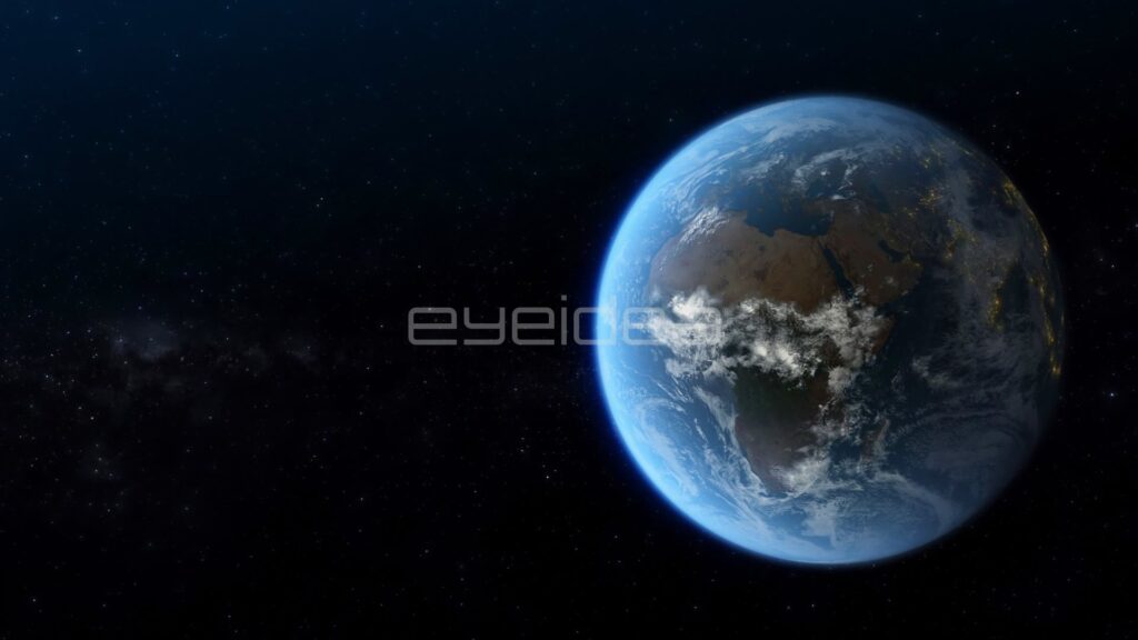 Camera Push Toward Earth Centered on Africa