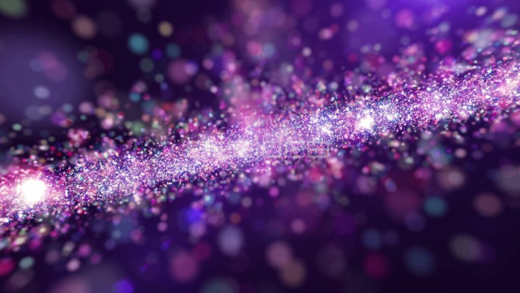 Diagonal Band of Pink and Purple Glitter with Bokeh