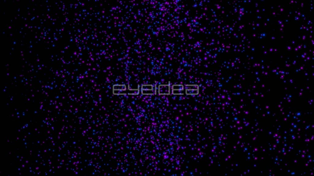 Purple and Blue Particles Spinning in a Vortex