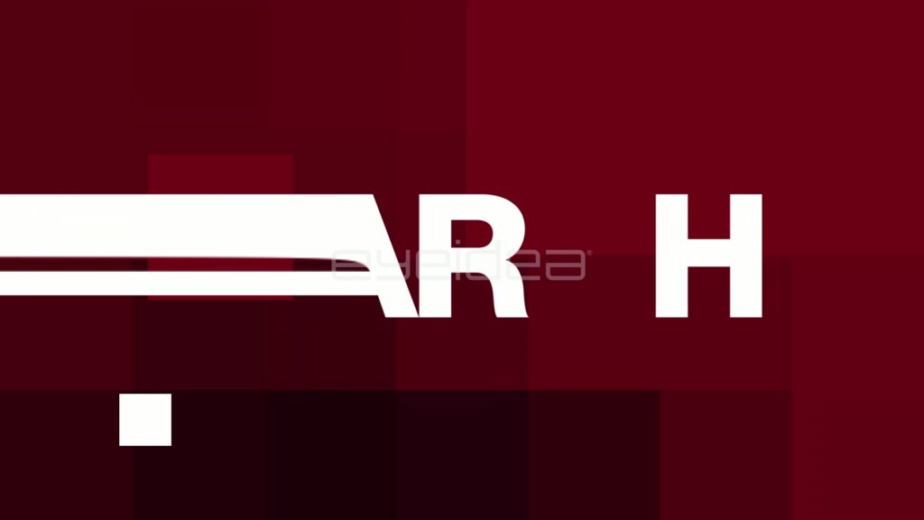 March Kinetic Title with White Letters Streaking onto Maroon Blocks