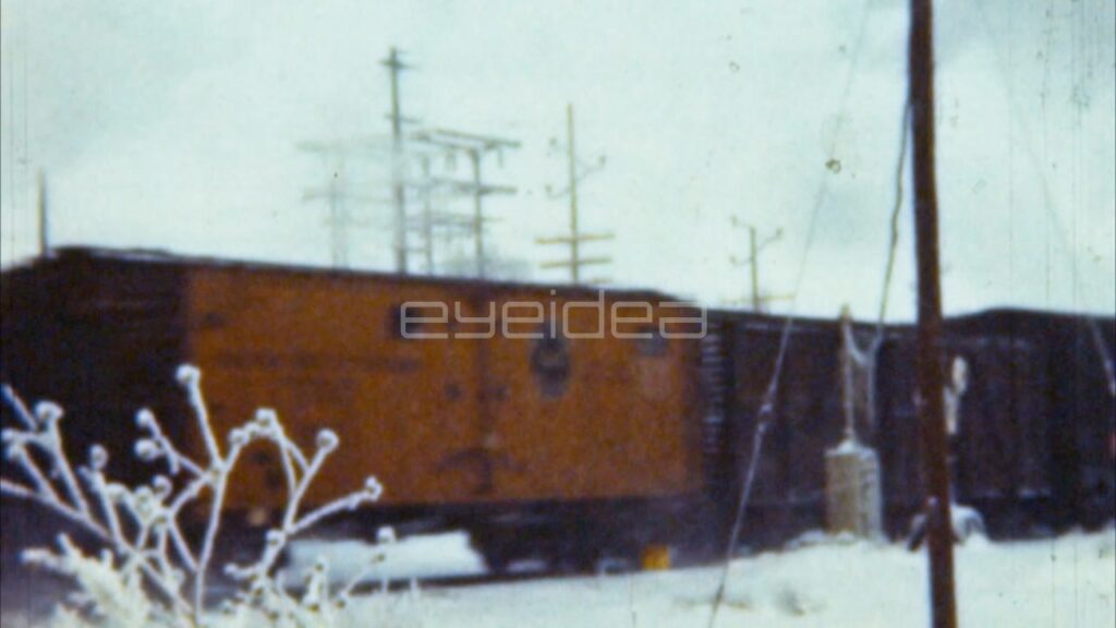 Steam Train in Snow (Archival 1950s)