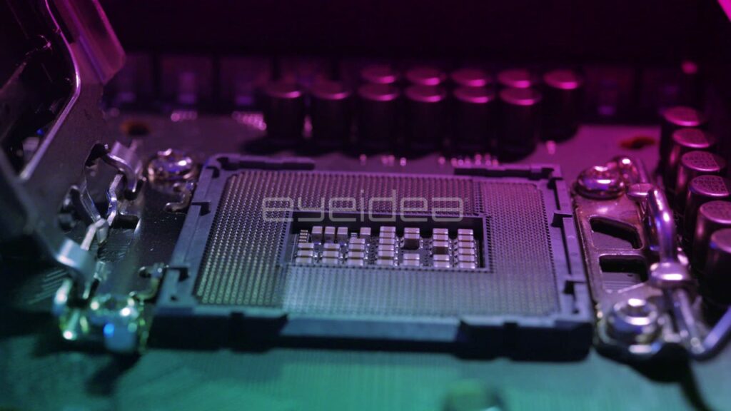 Hand Removing Intel CPU from Motherboard Socket