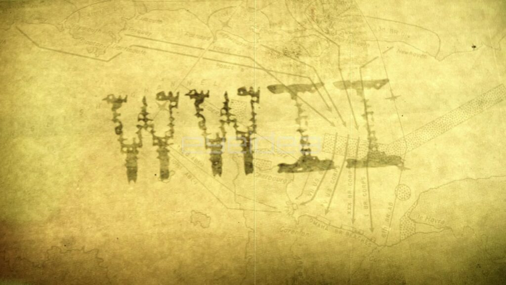 World War II Timeline Animation on Aged Sepia Map