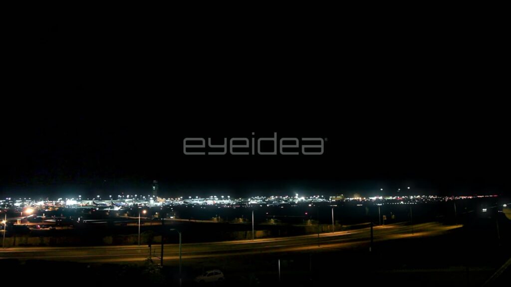 Boeing 737 Landing at LAX Airport at Night