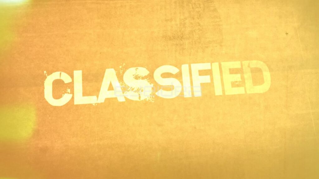 Top Secret Classified and Confidential Text On Grungy Background