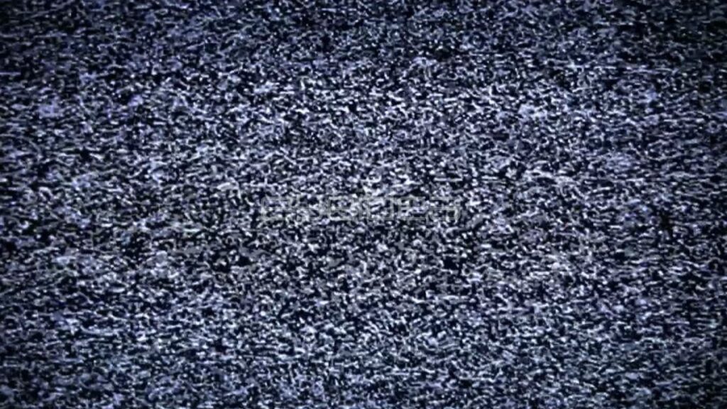 Monochrome Television Static Noise with Dark Vignette